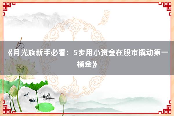 《月光族新手必看：5步用小资金在股市撬动第一桶金》