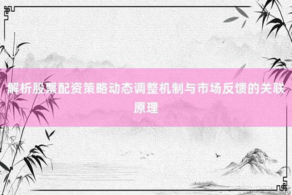 解析股票配资策略动态调整机制与市场反馈的关联原理