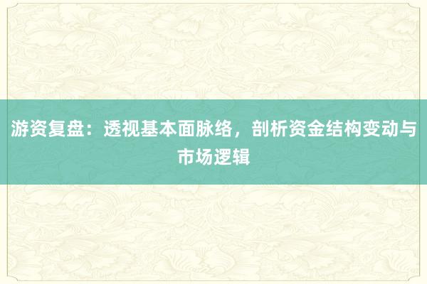 游资复盘：透视基本面脉络，剖析资金结构变动与市场逻辑